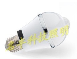 供应5wLED红外人途感应+人体热释感应球泡灯 感应球泡灯 红外线感应