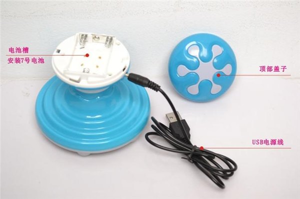 水波浪USB按摩器 上班族便携式按摩器 送促销广告布