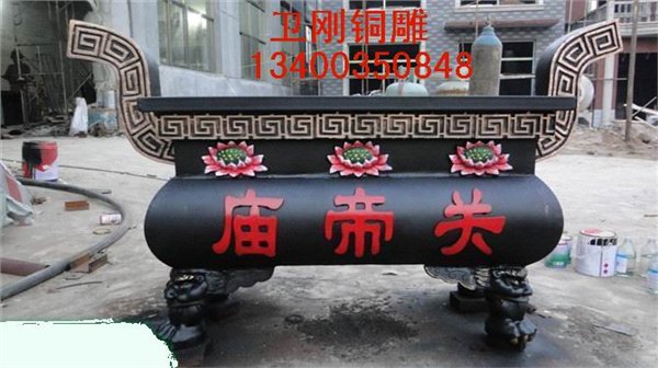 供应佛堂铁香炉，铸铁大香炉，方香炉，圆香炉