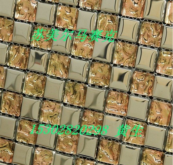 幻彩玻璃马赛克 电镀马赛克-大量现货