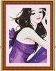 紫韵印花彩珠绣