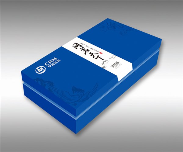 安吉白茶三圆罐 中国蓝