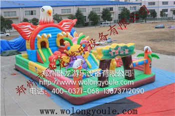 飞鹰计划充气蹦蹦床厂家 卧龙游乐直销中