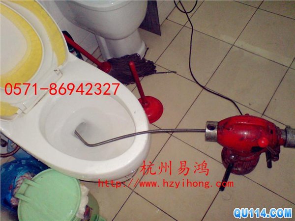 杭州下沙专业下水道疏通马桶地漏水槽浴缸小便池