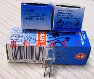 供应优质OSRAM 64225 10W6V G4 光学仪器灯泡