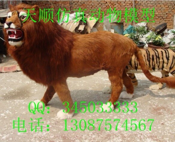 仿真大狮子 流动照相道具器材 仿真照相狮子模型