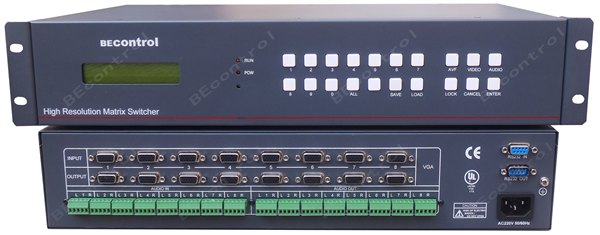 供应八进四出VGA矩阵带音频切换 VGAA-0804矩阵