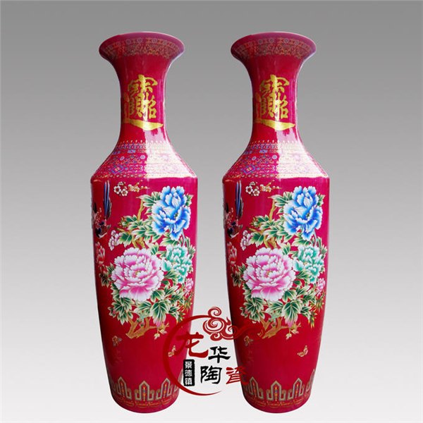 供应中国红大花瓶