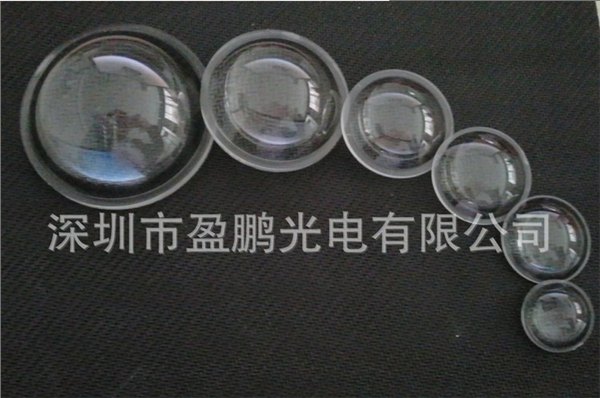 供应直径38MM LED手电筒镜片、大功率透镜