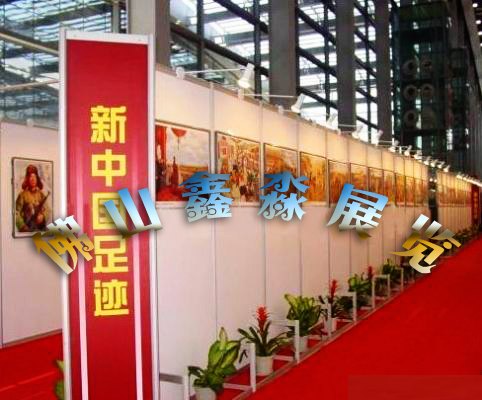 浙江 八棱柱背景墙.展柜展台展板