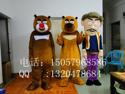 熊大熊二卡通服装 江苏卡通道具服装 卡通服饰