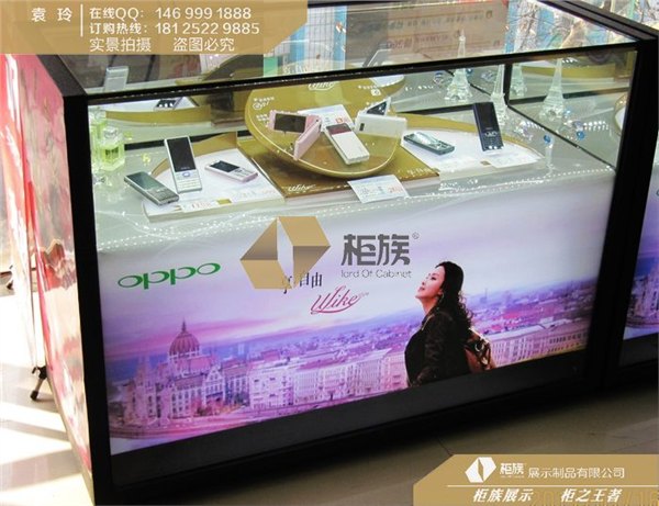 新款oppo智能手机展示柜台丨手机柜厂家