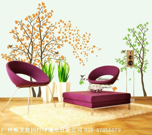 广州顺龙批发发泡仿皮纹银点墙纸