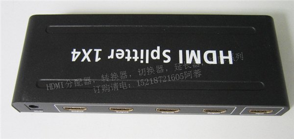 1.4V 高清HDMI分配器 1进4出图片