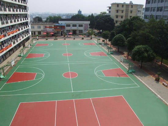 供应广西塑胶篮球场