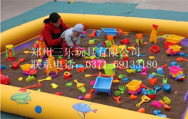 儿童充气沙池/充气娱乐沙滩池子/小孩子游戏充气池