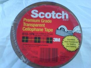美国进口3M思高Scotch610-1PK 测试胶带 25.4*65
