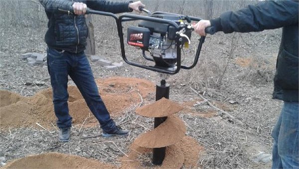 双人操作大马力地钻机 挖坑机