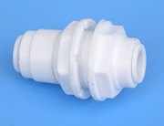 纯水机净水器隔板接2分和3分 穿板直通 纯水机隔板接