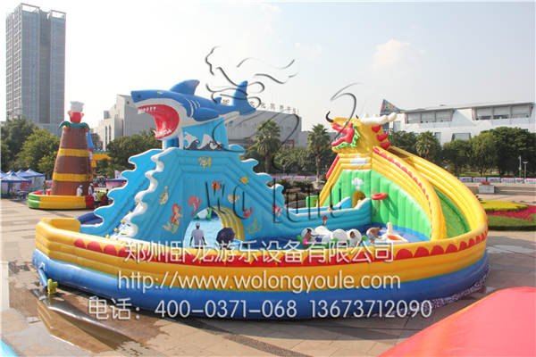龙鲨嬉水乐园 卧龙游乐 动漫水世界 价格