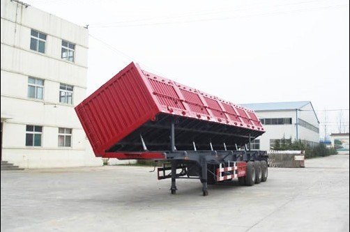 侧翻半挂车 侧翻自卸半挂车价格 侧翻半挂车厂家