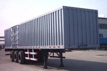 12.8米3轴厢式半挂车，翼开启式厢式半挂车