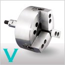 TONFOU通福V-206，V-208液压三爪中实卡盘