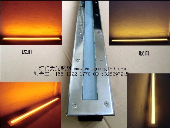 荧光面LED地埋灯/小功率线形地埋灯/ LED地埋灯带