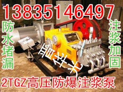 江苏内蒙高压注浆泵隧道防水堵漏TGZ系列注浆泵