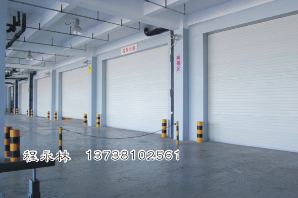 理想门业物流仓库车间电动滑升门