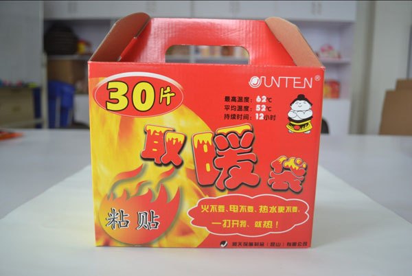 JUNTEN中文粘贴型礼盒装 取暖袋 粘贴型 30片 暖身贴
