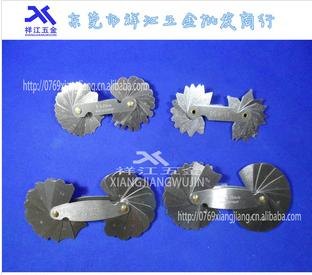 批发进口R0.3-R25.0德国猎人牌R规 进口半径规 不锈钢R量角规