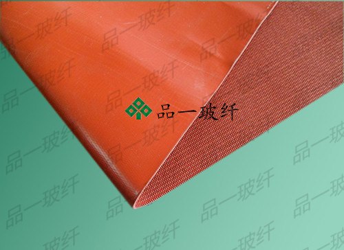 红色夹丝防火帆布 硅钛合金耐火布 硅胶软接头布 不锈钢双面硅胶布
