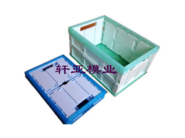 折叠盖箱子模具/带盖箱子模具/塑料箱子模具 