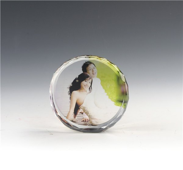 半透明水晶影像 水晶耗材 水晶工艺品 水晶白坯批发