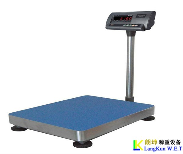 100kg工厂用打印电子台秤，40*50台面打印电子台秤