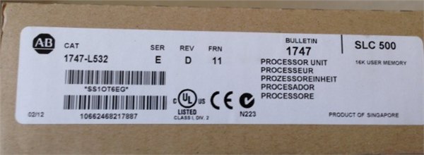 现货ABPLC1747-L524 SLC 5/02处理器模块 4K内存