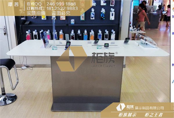 供应三星大理石超薄体验台价格，手机展示柜台定做