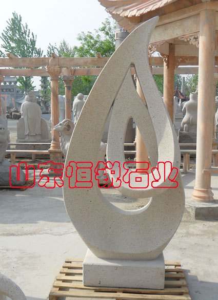hr011抽象心连心艺术体雕塑