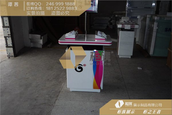移动3G体验台定做，手机展示柜价格