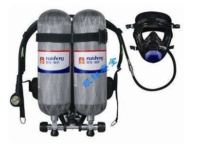 上海耐生专业型双瓶空气呼吸器6.8L