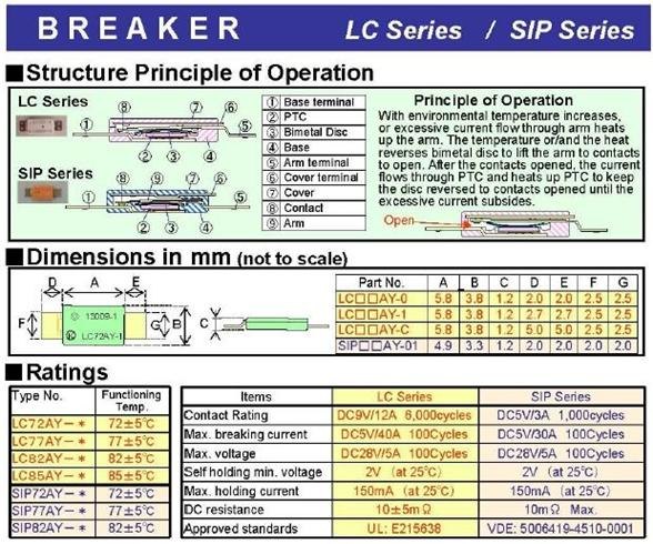 供应小松温控开关|小松温度开关|LC温控开关|LC BREAKER 