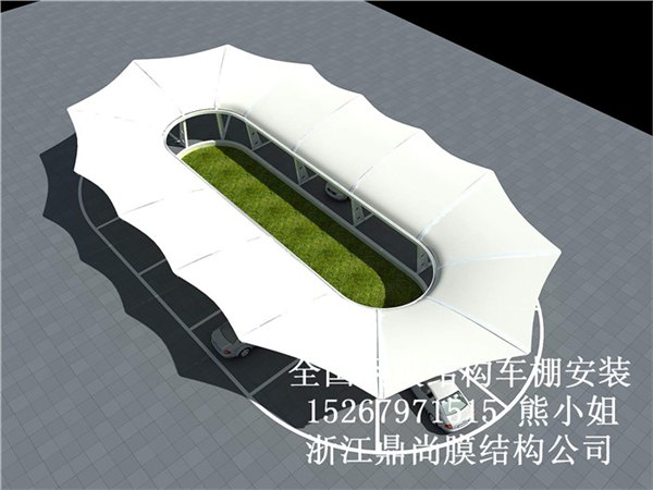 漳州市云霄县膜结构遮阳棚上门安装