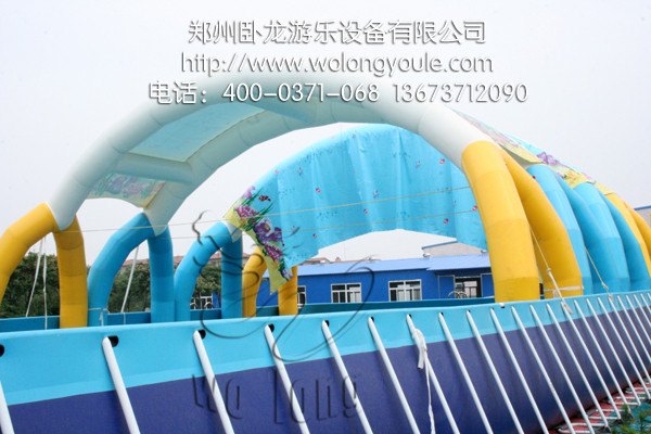 遮阳游泳池价格 移动水乐园价格 卧龙游乐