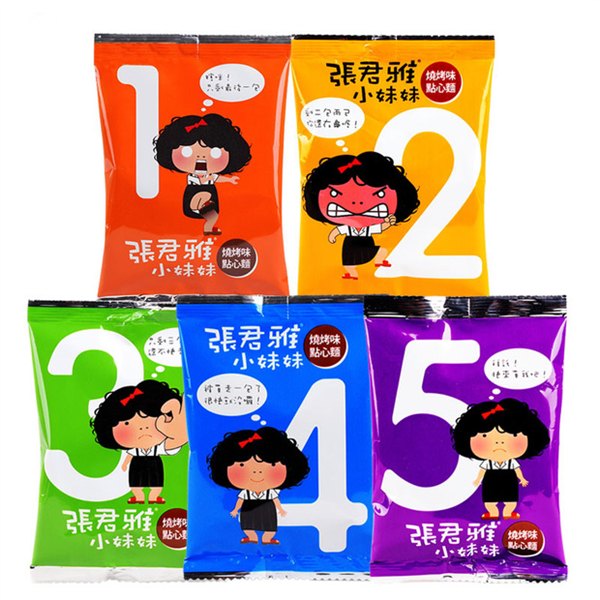 台湾进口,张君雅BBQ点心面22g