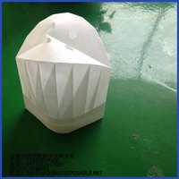 供应70克无纺布厨师帽 中高圆顶直顶厨师帽