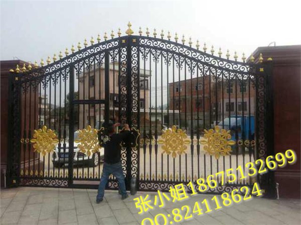厂家供应铸铝别墅大门