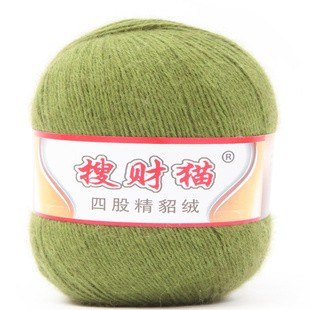 搜财猫貂绒纱线 4股 正品保障貂绒毛线厂家