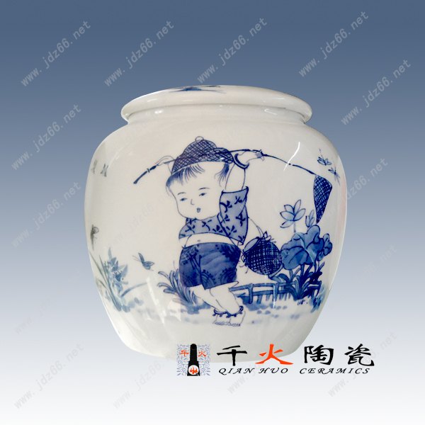 景德镇陶瓷茶叶罐，大号密封茶叶罐