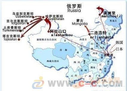 厦门/宁波吉尔吉斯斯坦国际铁路运输